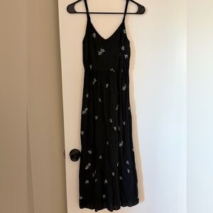 Elegant Black Floral Dress
